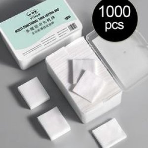 Click Eco Friendly High-Quality Non-Woven Cotton Disposable Square 100% Cotton Makeup Remover Pad